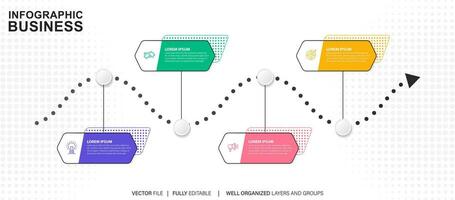 infographics business chart design template. You can place relevant content in the area, vector illustration.