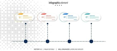 infographics business chart design template. You can place relevant content in the area, vector illustration.