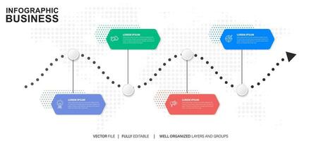 infografia negocio gráfico diseño modelo. usted lata sitio pertinente contenido en el área, vector ilustración.