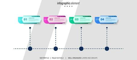 Vector infographic label template with icons. 4 options or steps. Infographics for business concept. Can be used for info graphics, flow charts, presentations, web sites, banners, printed materials.