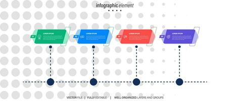 plantilla de diseño infográfico con lugar para sus datos. ilustración vectorial vector