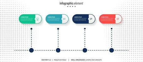 plantilla de diseño infográfico con lugar para sus datos. ilustración vectorial vector