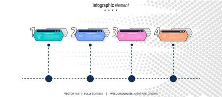 plantilla de diseño infográfico con lugar para sus datos. ilustración vectorial vector