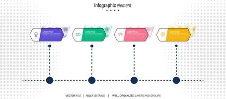 inversión eficiencia infografía gráfico diseño modelo. editable infochart con iconos instructivo gráficos con 4 4 paso secuencia. visual datos presentación. vector