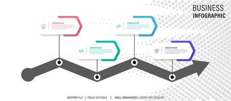 inversión eficiencia infografía gráfico diseño modelo. editable infochart con iconos instructivo gráficos con 4 4 paso secuencia. visual datos presentación. vector