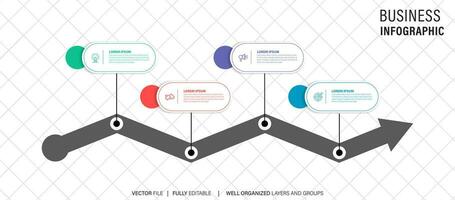 inversión eficiencia infografía gráfico diseño modelo. editable infochart con iconos instructivo gráficos con 4 4 paso secuencia. visual datos presentación. vector