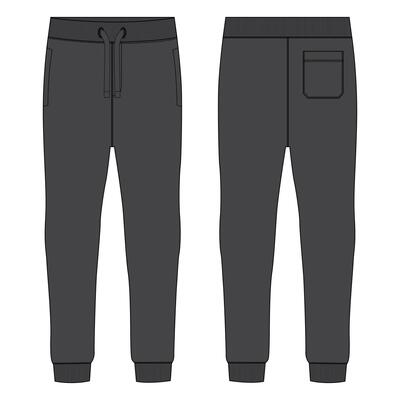 Flared Sweatpants Mockup Vector Art, Icons, and Graphics for Free Download