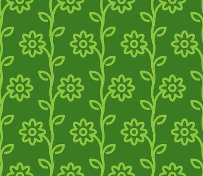 plano flor sin costura modelo vector