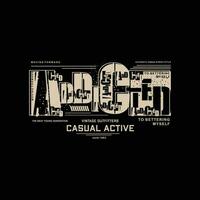 addicted casual active lettering typography vector, abstract graphic, illustration, for print t shirt vector