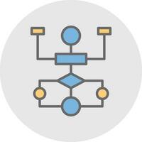 Flow Chart Vector Icon Design