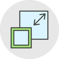 Resize Vector Icon Design