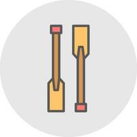 Paddles Vector Icon Design