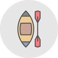 diseño de icono de vector de kayak