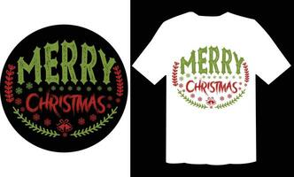 Merry Christmas Ornament T Shirt vector