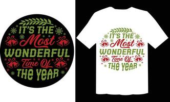 It's The Most Wonderful Time Of  The Year Ornament T Shirt vector