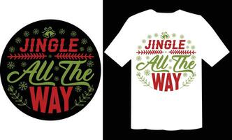 Jingle All The Way Ornament T Shirt vector