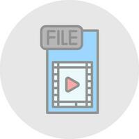 Video FIle Vector Icon Design