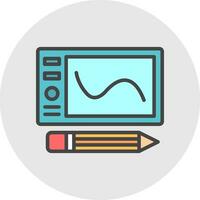 Graphic Tablet Vector Icon Design