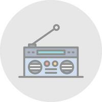 diseño de icono de vector de radio