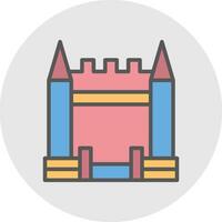 Inflatable Castle Vector Icon Design