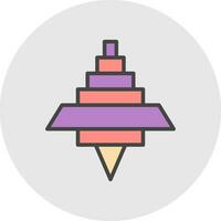 Spinning Top Vector Icon Design