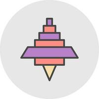 Spinning Top Vector Icon Design