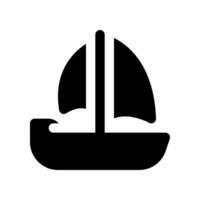 sailboat icon. vector icon for your website, mobile, presentation, and logo design.