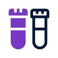 test tube duo tone icon. vector icon for your website, mobile, presentation, and logo design.