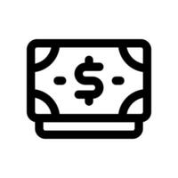 dinero línea icono. vector icono para tu sitio web, móvil, presentación, y logo diseño.