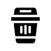 trash glyph icon. vector icon for your website, mobile, presentation, and logo design.