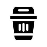 trash glyph icon. vector icon for your website, mobile, presentation, and logo design.