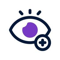 eye care duo tone icon. vector icon for your website, mobile, presentation, and logo design.