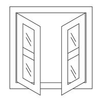 Window icon vector