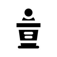 podium glyph icon. vector icon for your website, mobile, presentation, and logo design.
