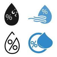 Humidity icon vector