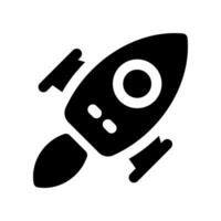 rocket glyph icon. vector icon for your website, mobile, presentation, and logo design.