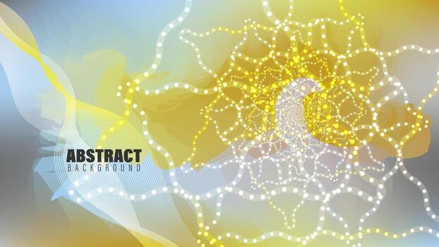 Abstract Background With Colorful Waves and Line vector