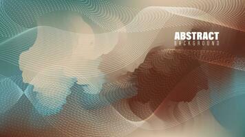 Abstract Background With Colorful Waves and Line vector