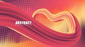 Abstract Background With Colorful Waves and Line vector