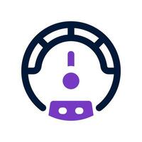 speedometer duo tone icon. vector icon for your website, mobile, presentation, and logo design.