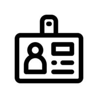 id card line icon. vector icon for your website, mobile, presentation, and logo design.