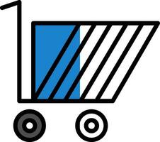 Trolley Vector Icon Design