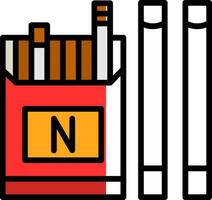 Cigarettes Vector Icon Design