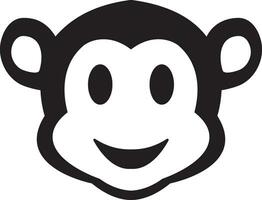 Monkey face icon vector