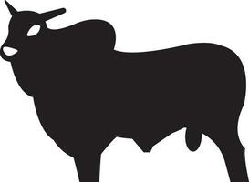 toro icono vector ilustración