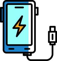 Wireless Charger Vector Icon Design