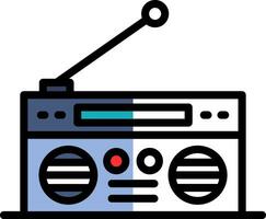 diseño de icono de vector de radio