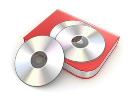discos compactos o DVD caja foto