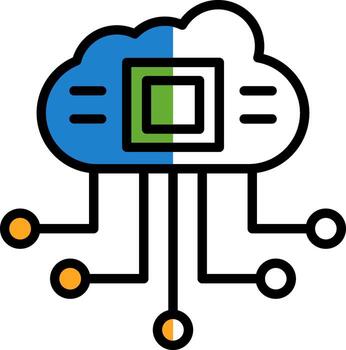 Cloud Computing Vector Icon Design