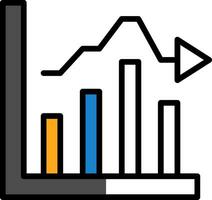 Bar Graph Vector Icon Design